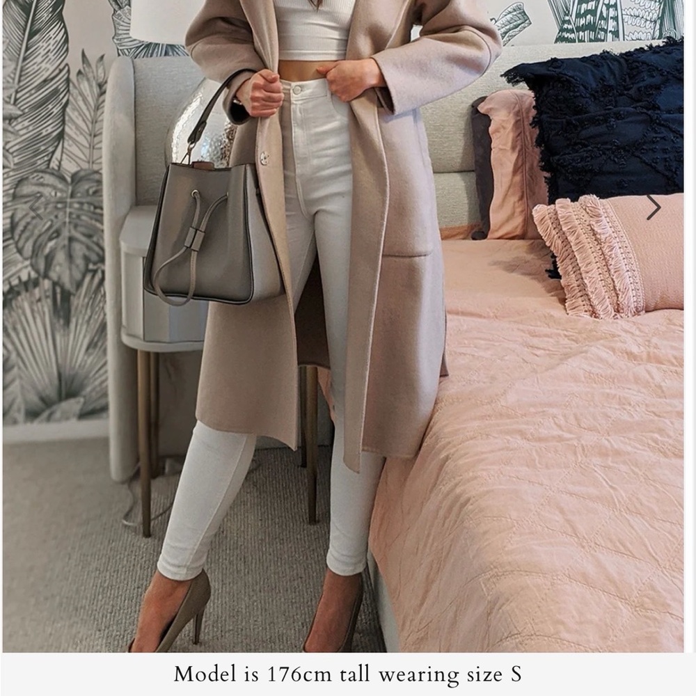 NWT belle and bloom walk this way jacket size XS sand
